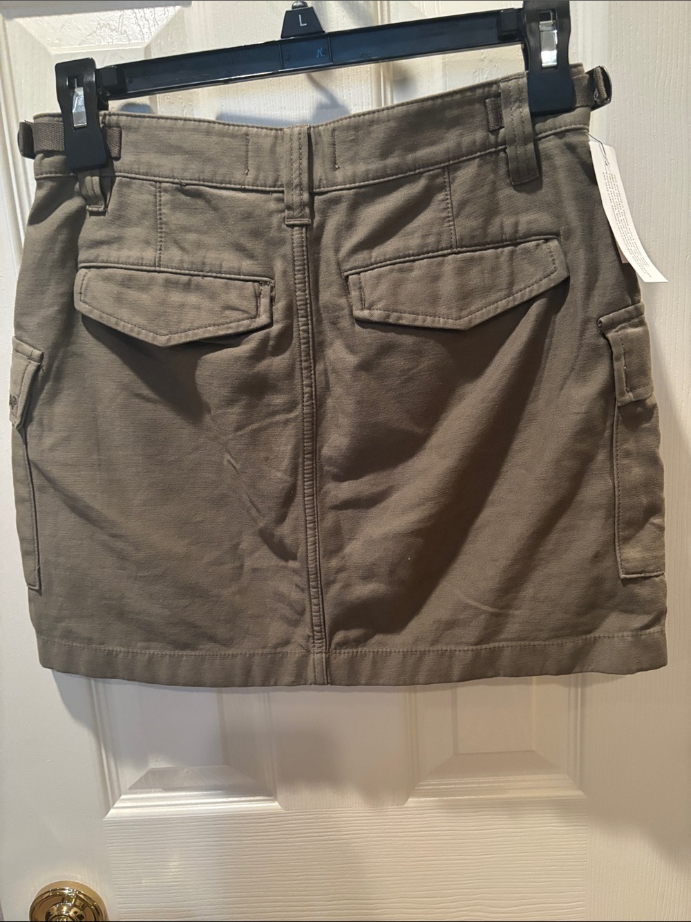 NWT Aritzia TNA Supply Cargo Micro Skirt Army Green Cotton Mini size 2 - Picture 5 of 7